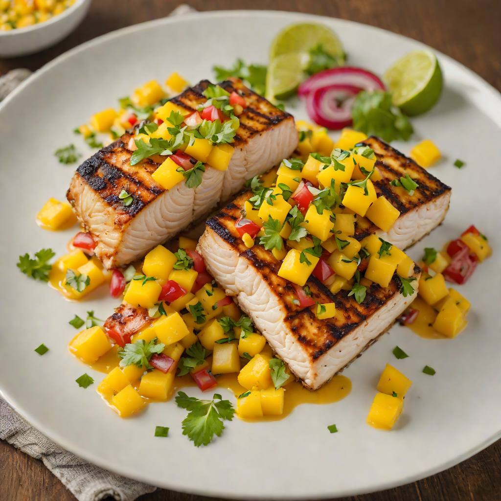 Tiki-Style Grilled Mahi Mahi with Mango Salsa