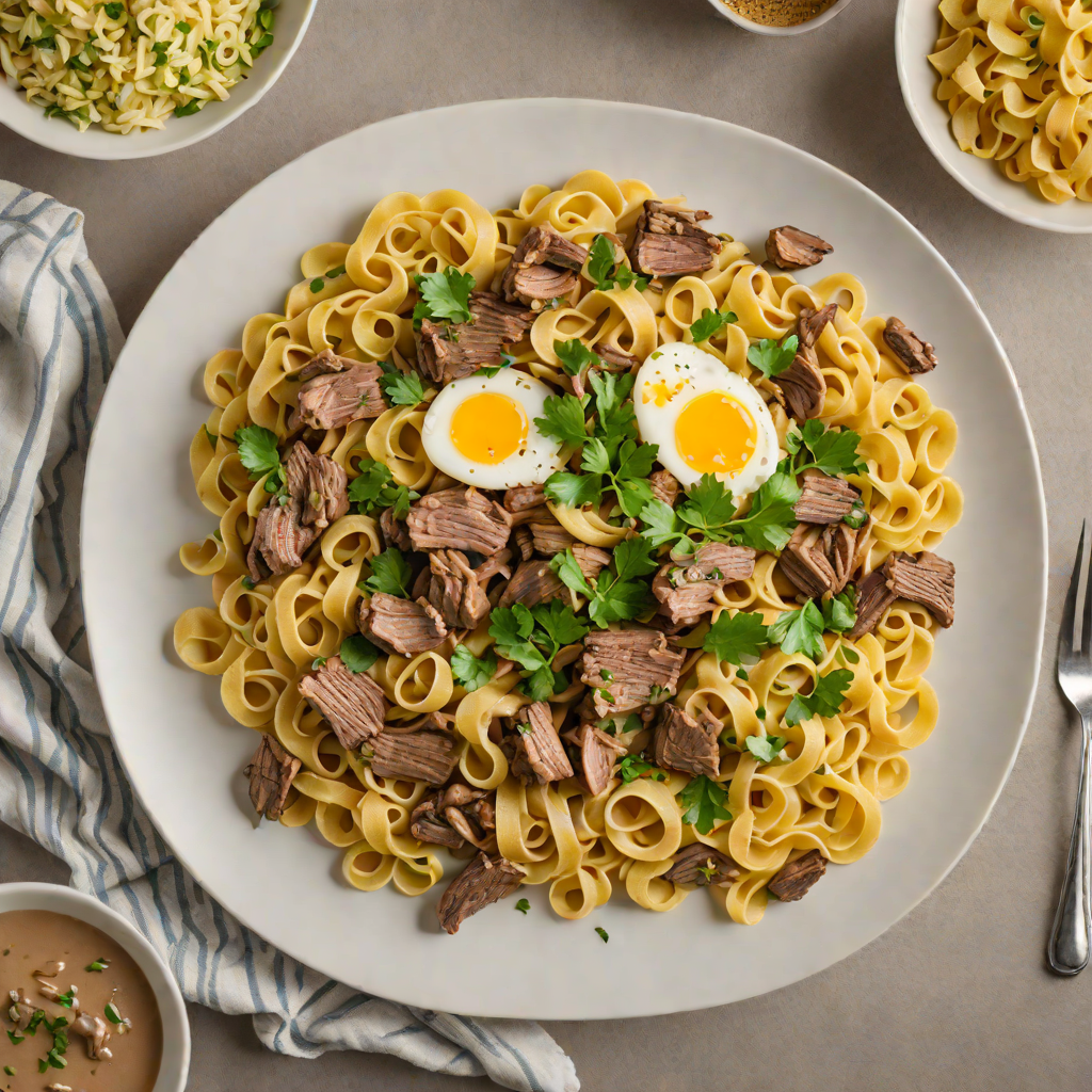 One-Pot Beef and Mushroom Stroganoff with Egg Noodles