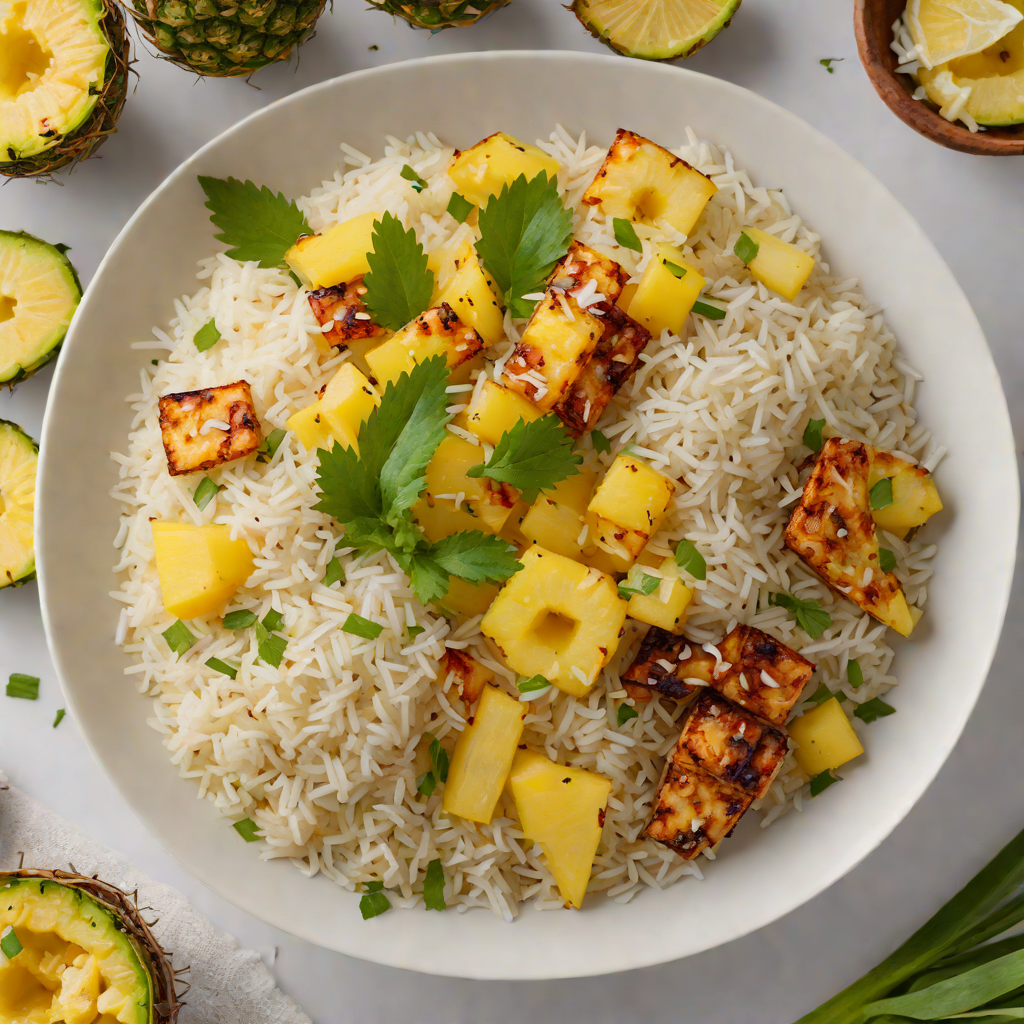 Smoky Tiki-Style Pineapple and Coconut Rice Bowl