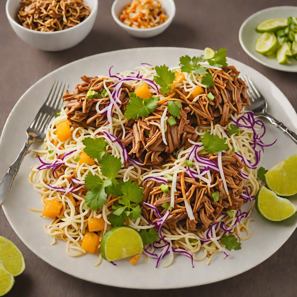 Tiki-Style Spiced Pulled Pork with Citrus Slaw