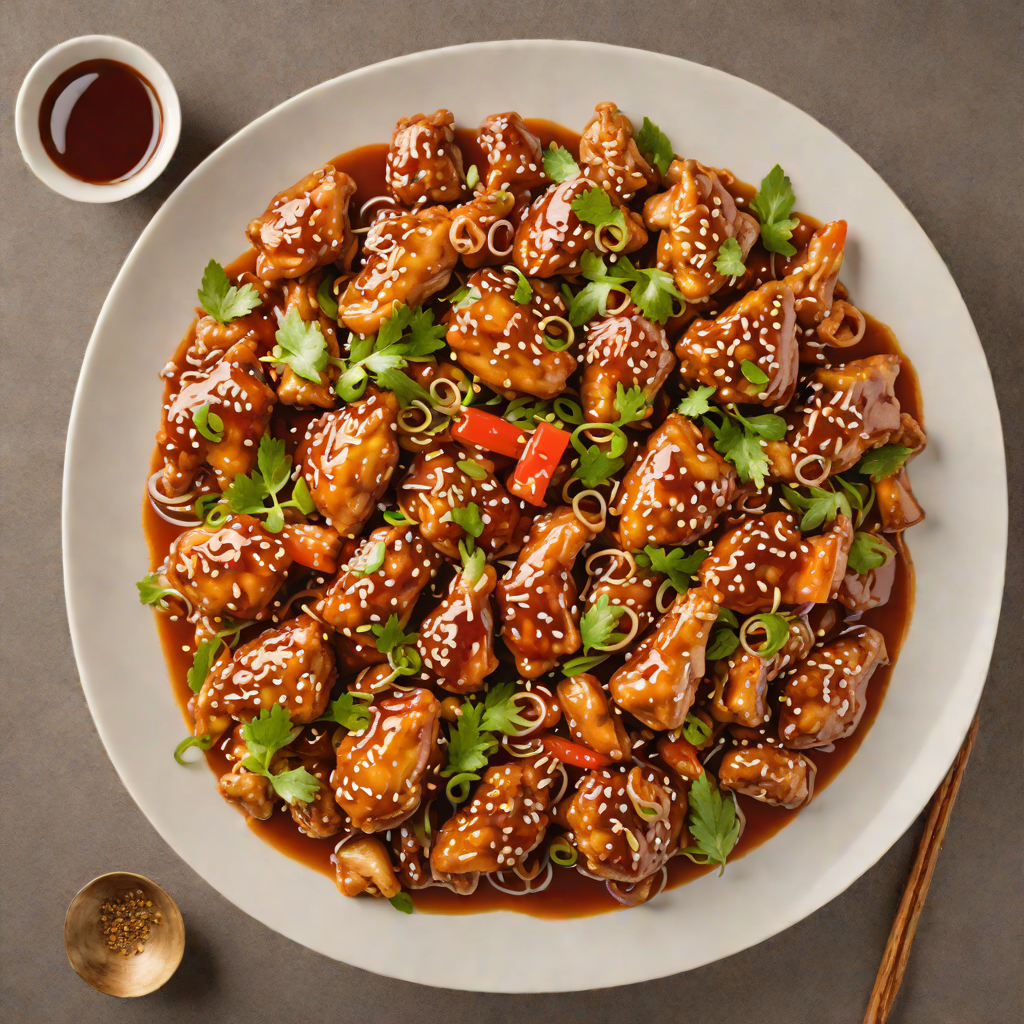 Stir-Fried Chicken with Popular Sweet and Spicy Glaze