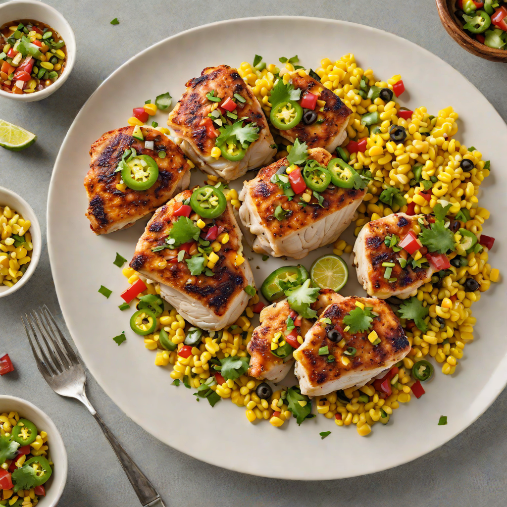 Pan-Seared Chicken Thighs with Charred Corn and Jalapeño Salsa