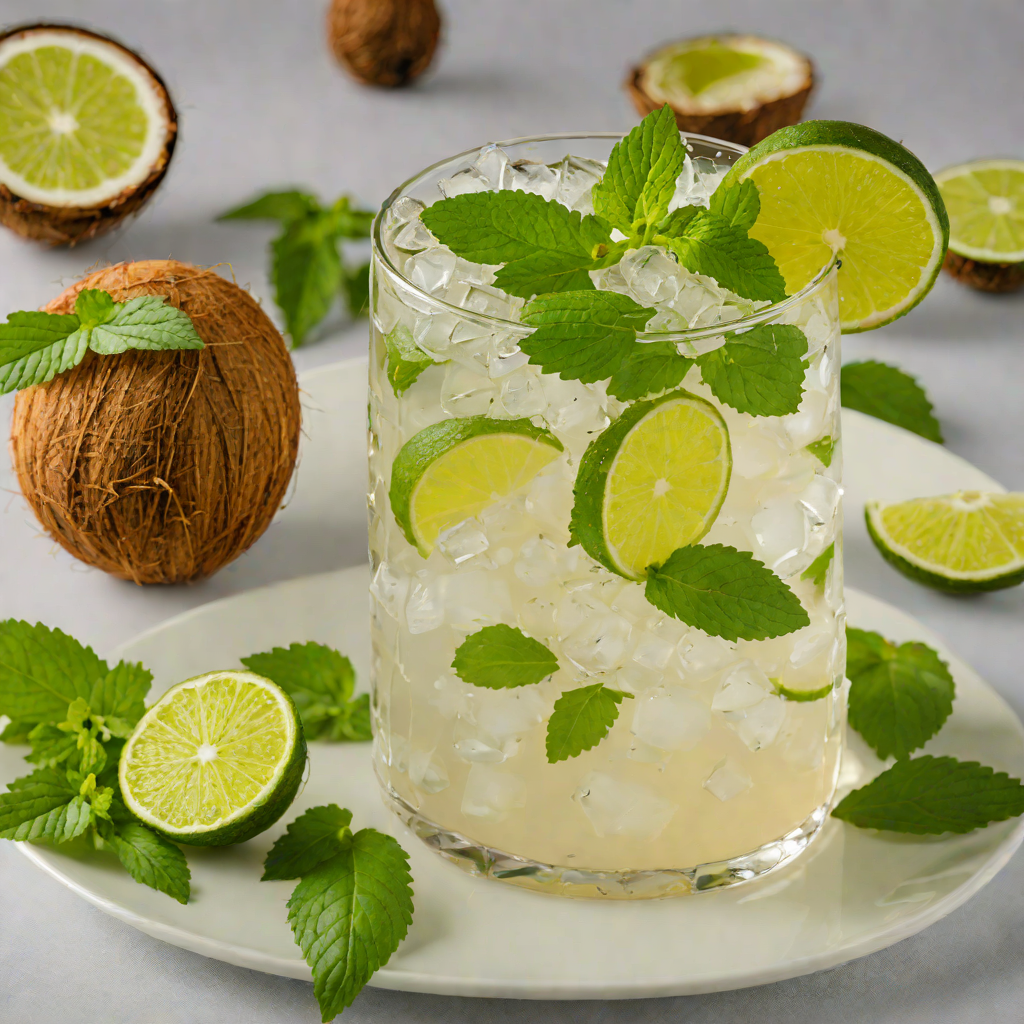 Coconut-Lime Rum Cooler with Fresh Mint