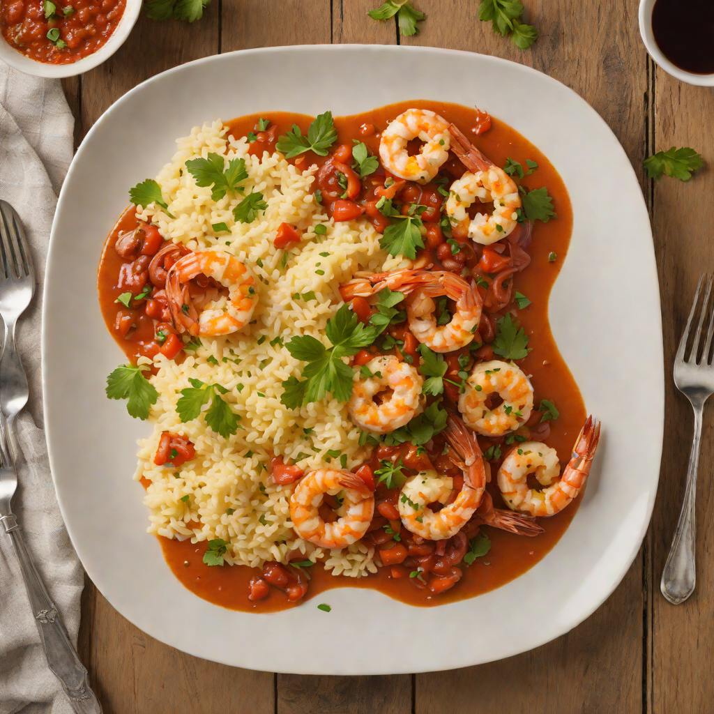 Carolina-Style Shrimp and Grits with Spicy Tomato Sauce
