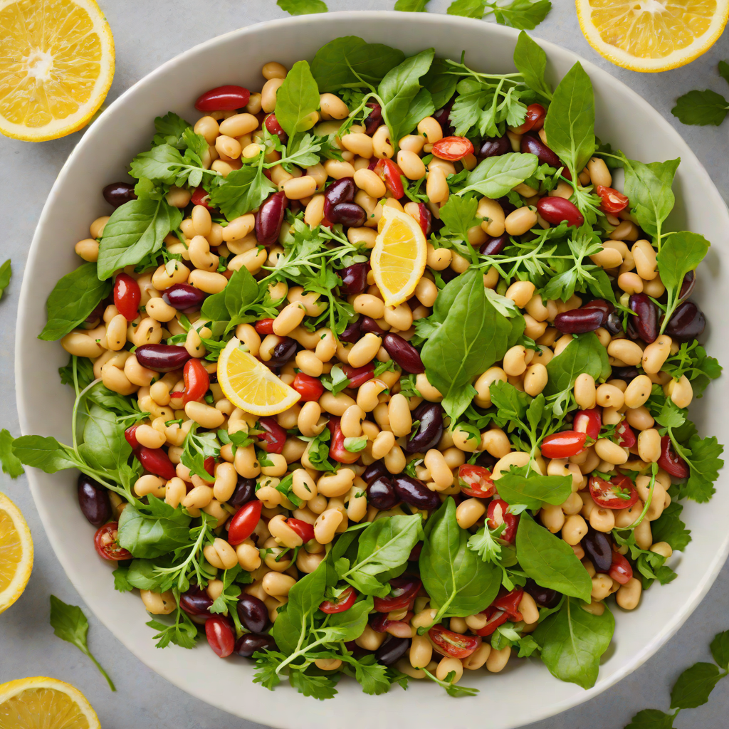 Four-Bean Summer Salad with Lemon and Fresh Herbs