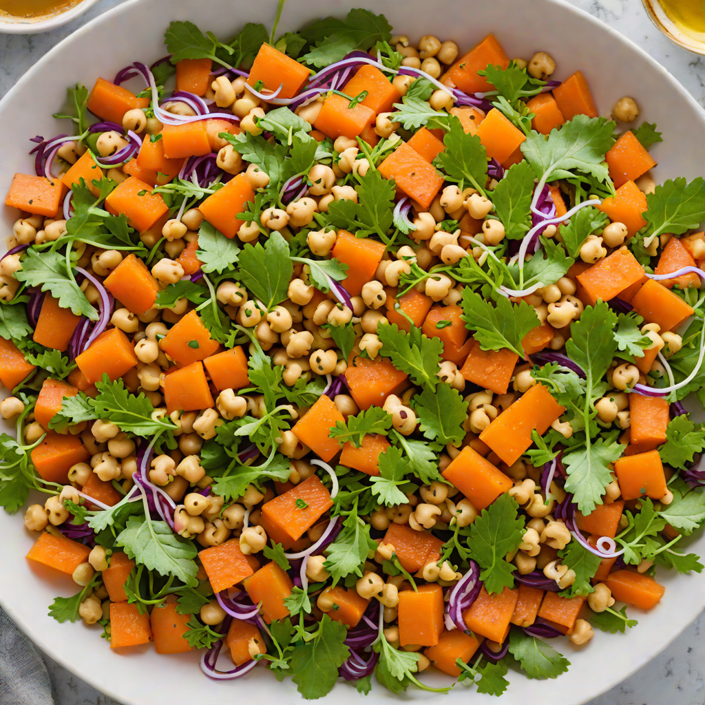 Honey-Glazed Carrot and Chickpea Salad with Citrus Dressing