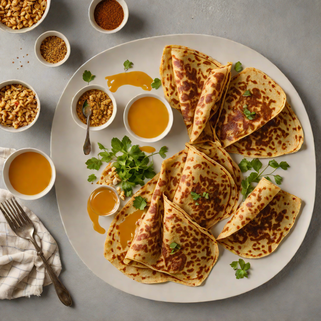 Teff Injera Crêpes with Ethiopian Spiced Honey Butter