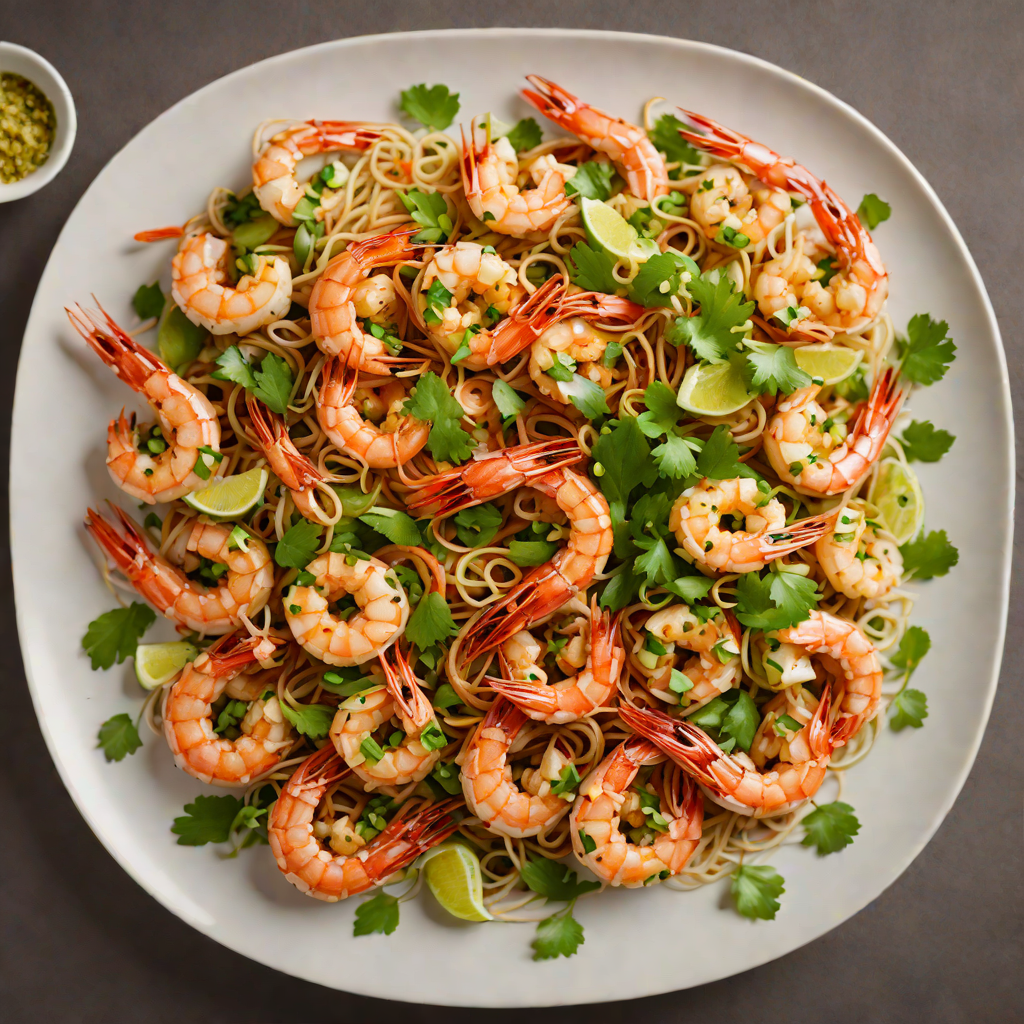 Shanghainese Stir-Fried River Shrimp with Garlic and Scallions