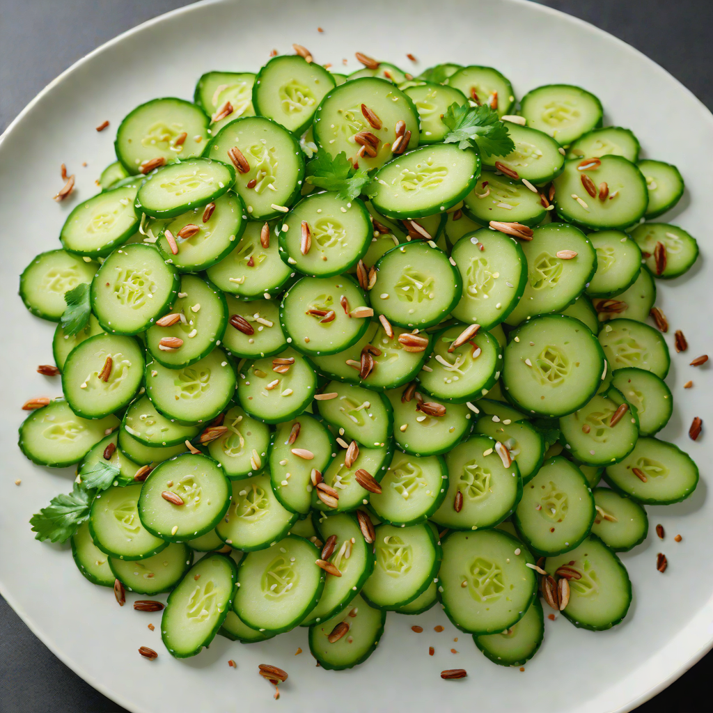 Cold Shanghai-Style Cucumber Salad with Garlic and Black Vinegar