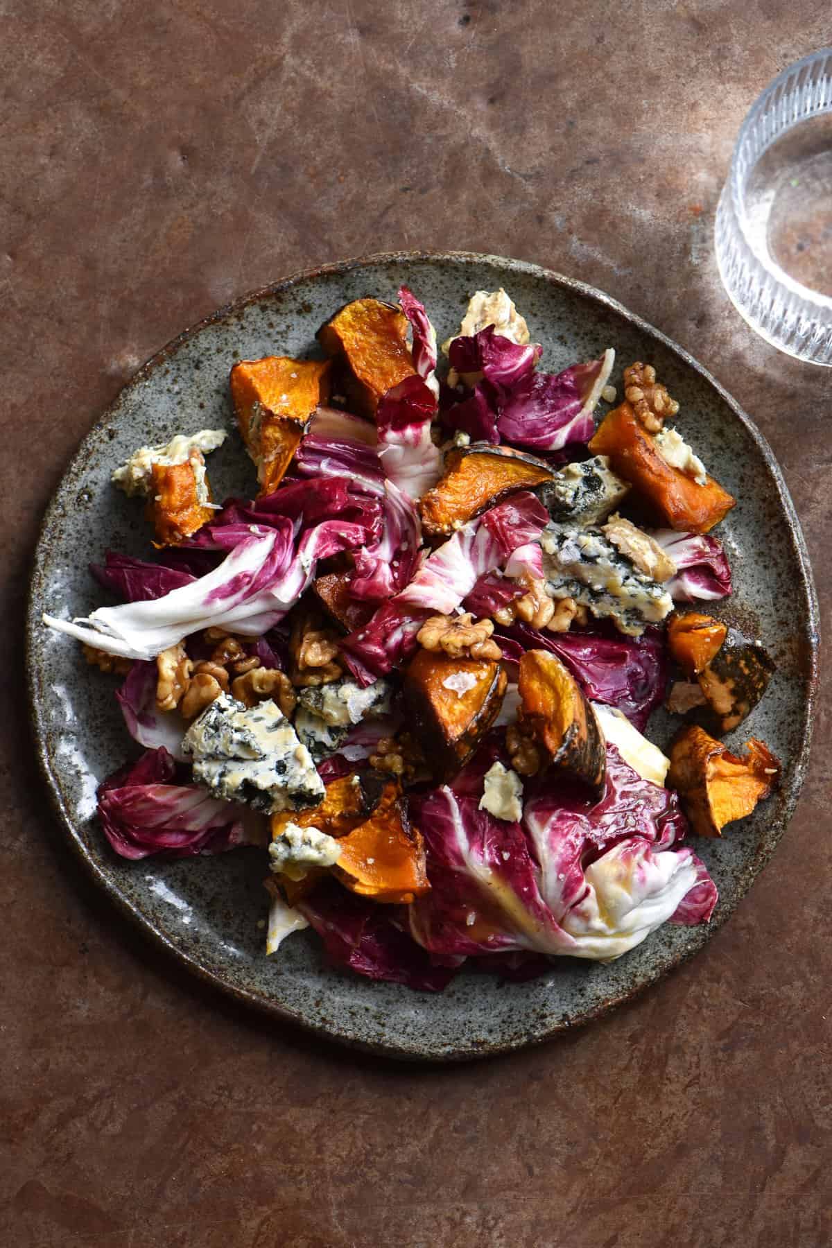Radicchio & Roasted Garlic Salad with Honey Vinaigrette