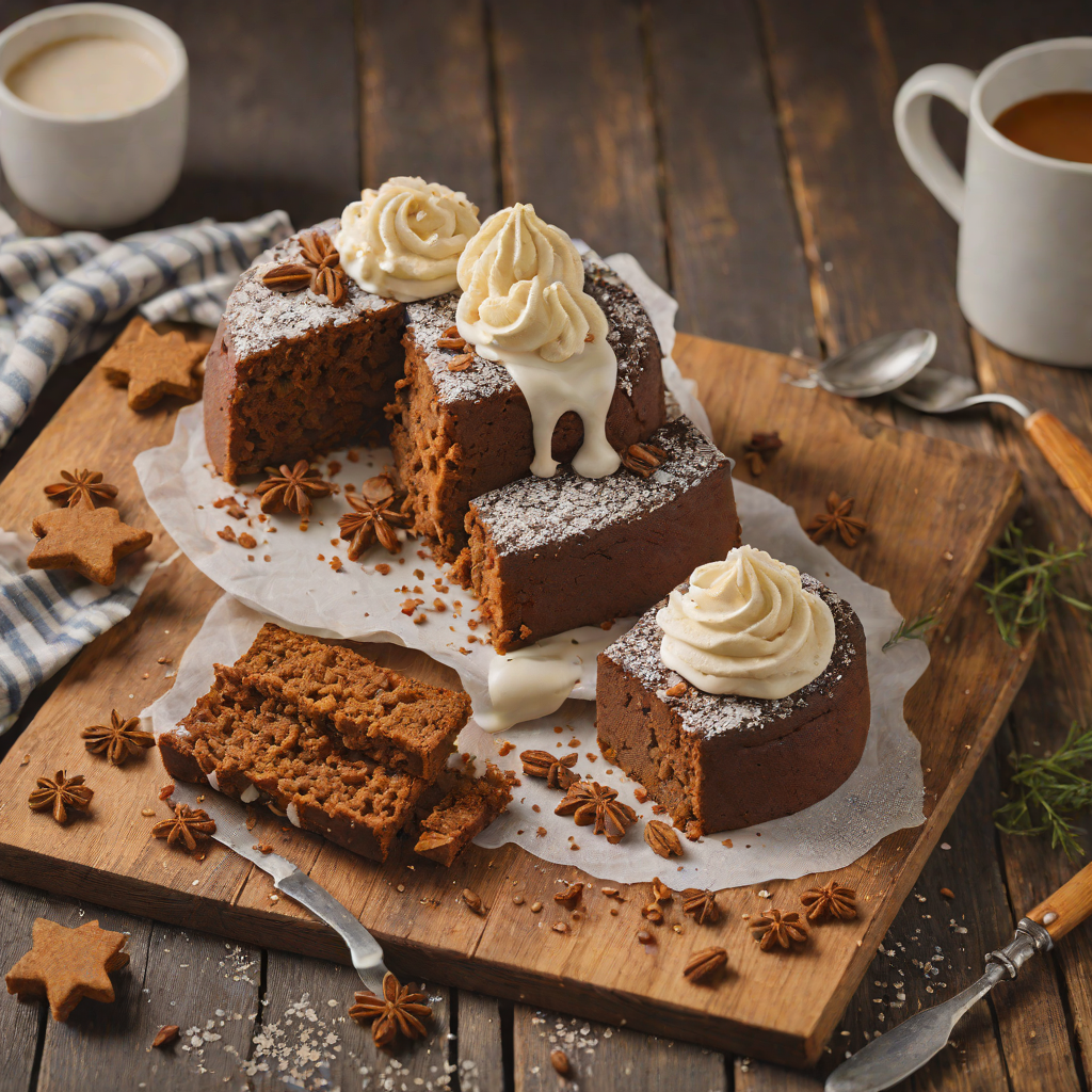 Microwave Mug Gingerbread Cake with Spiced Whipped Cream