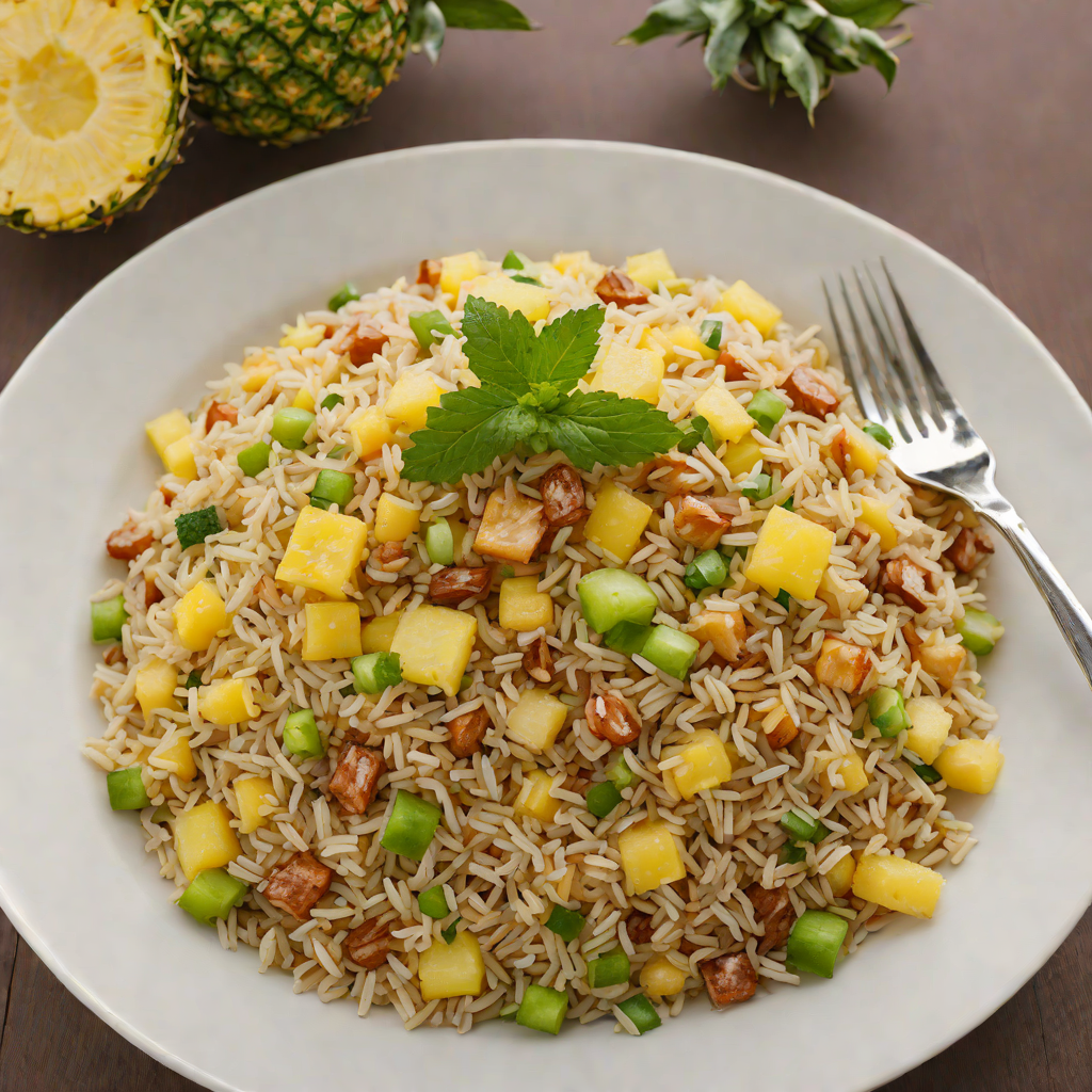 Pineapple and Macadamia Nut Fried Rice