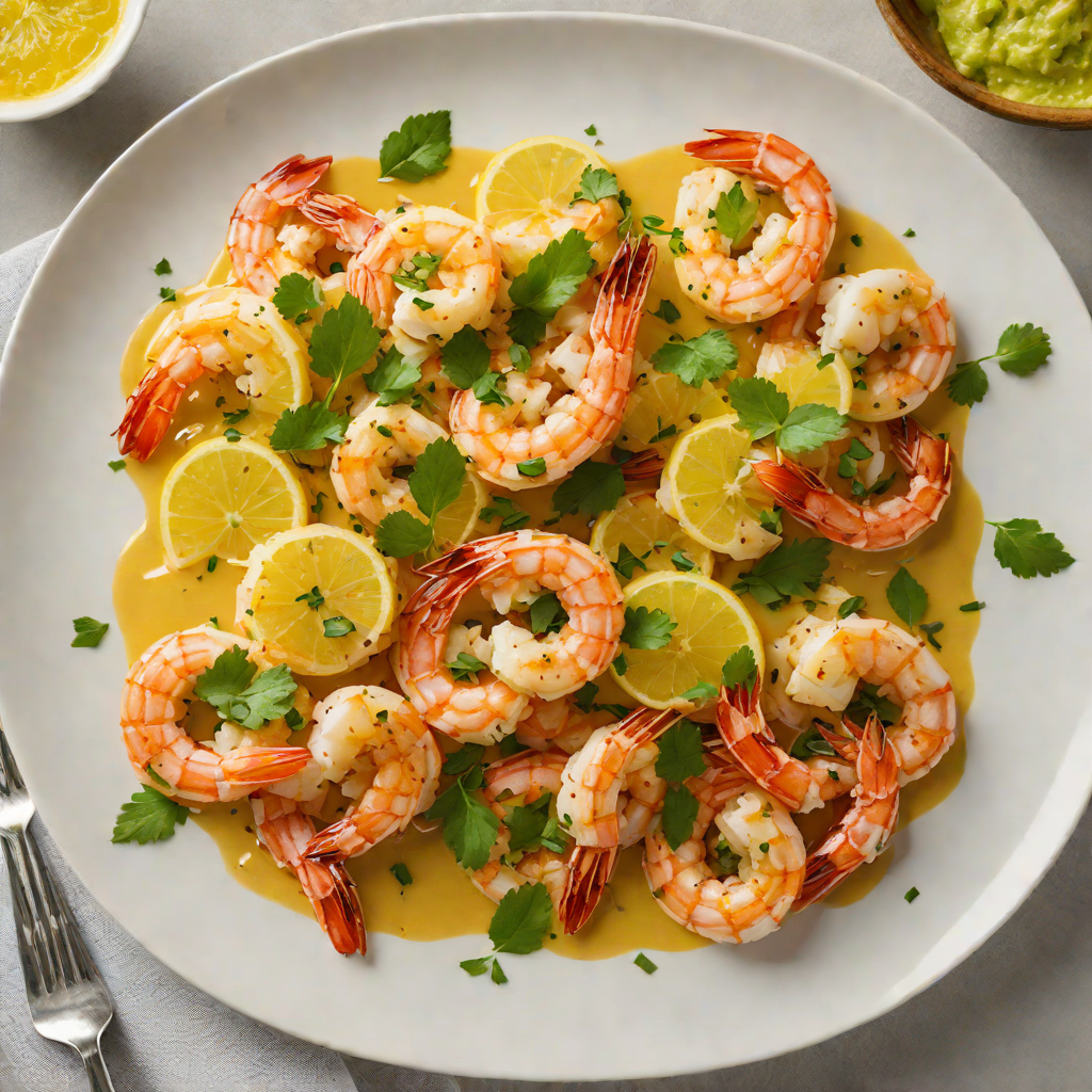 Sautéed Garlic Shrimp with Calamansi Citrus Butter Sauce
