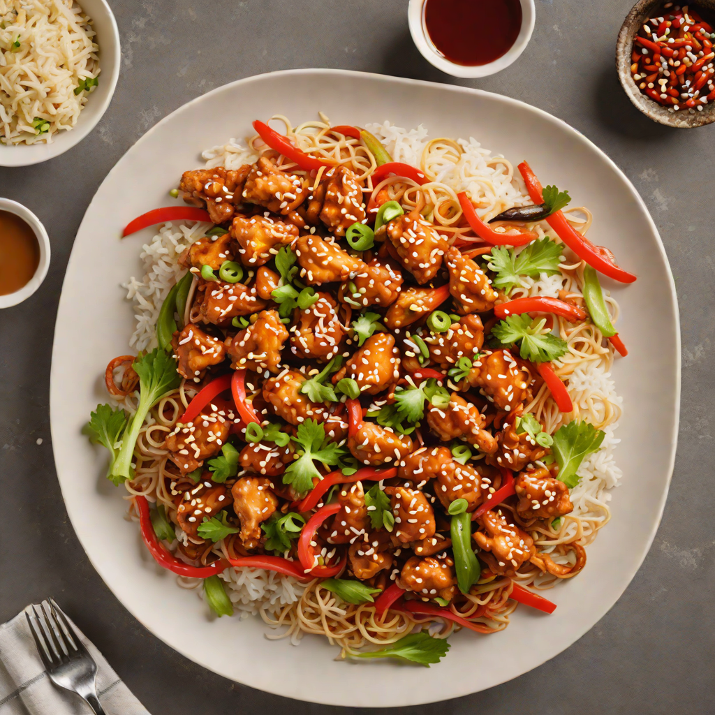 Arcade-Inspired Sweet and Spicy Korean Chicken Stir Fry