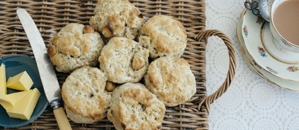 Damper-Style Scones with Lemon Myrtle and Macadamia
