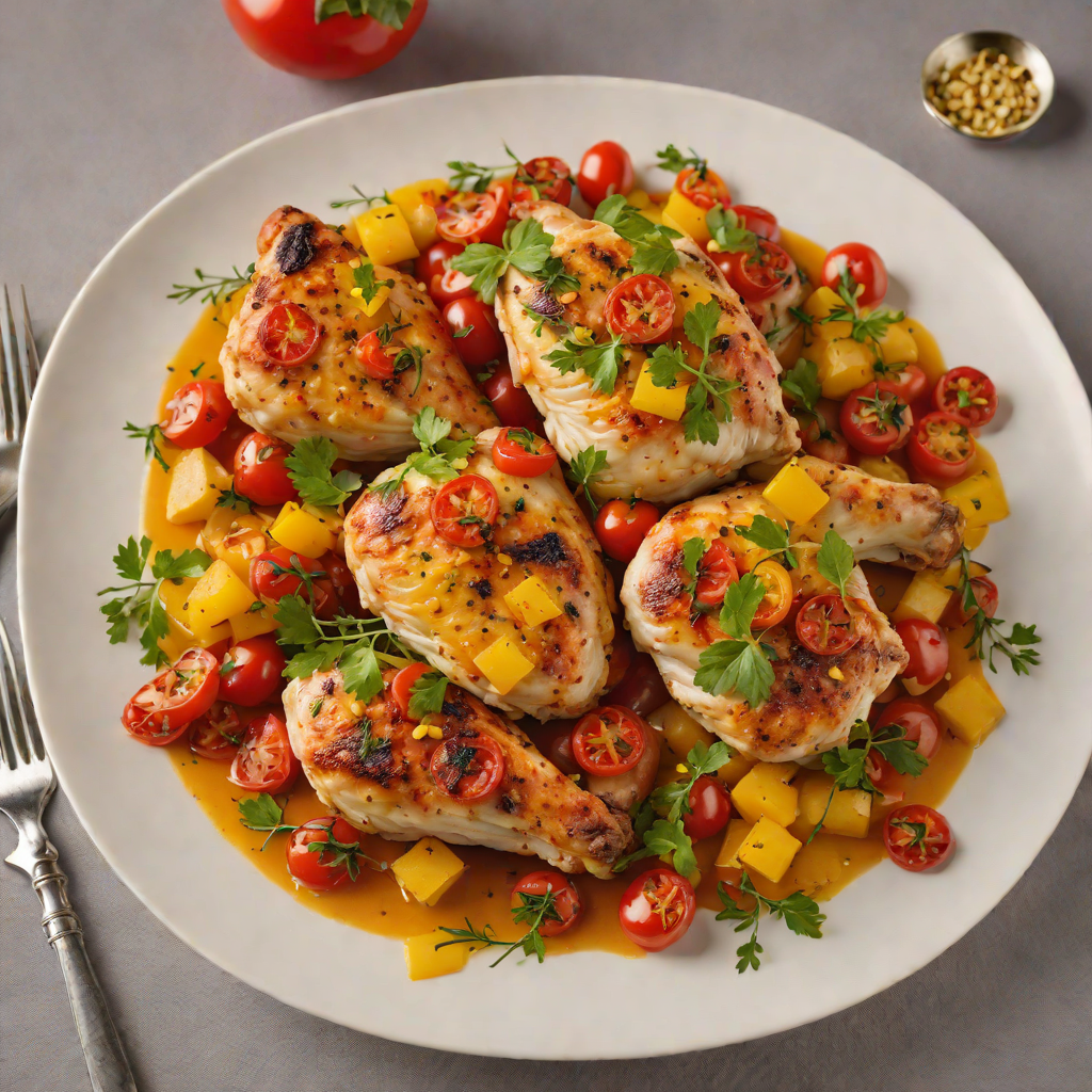 Pan-Roasted Spanish Chicken with Saffron and Tomatoes