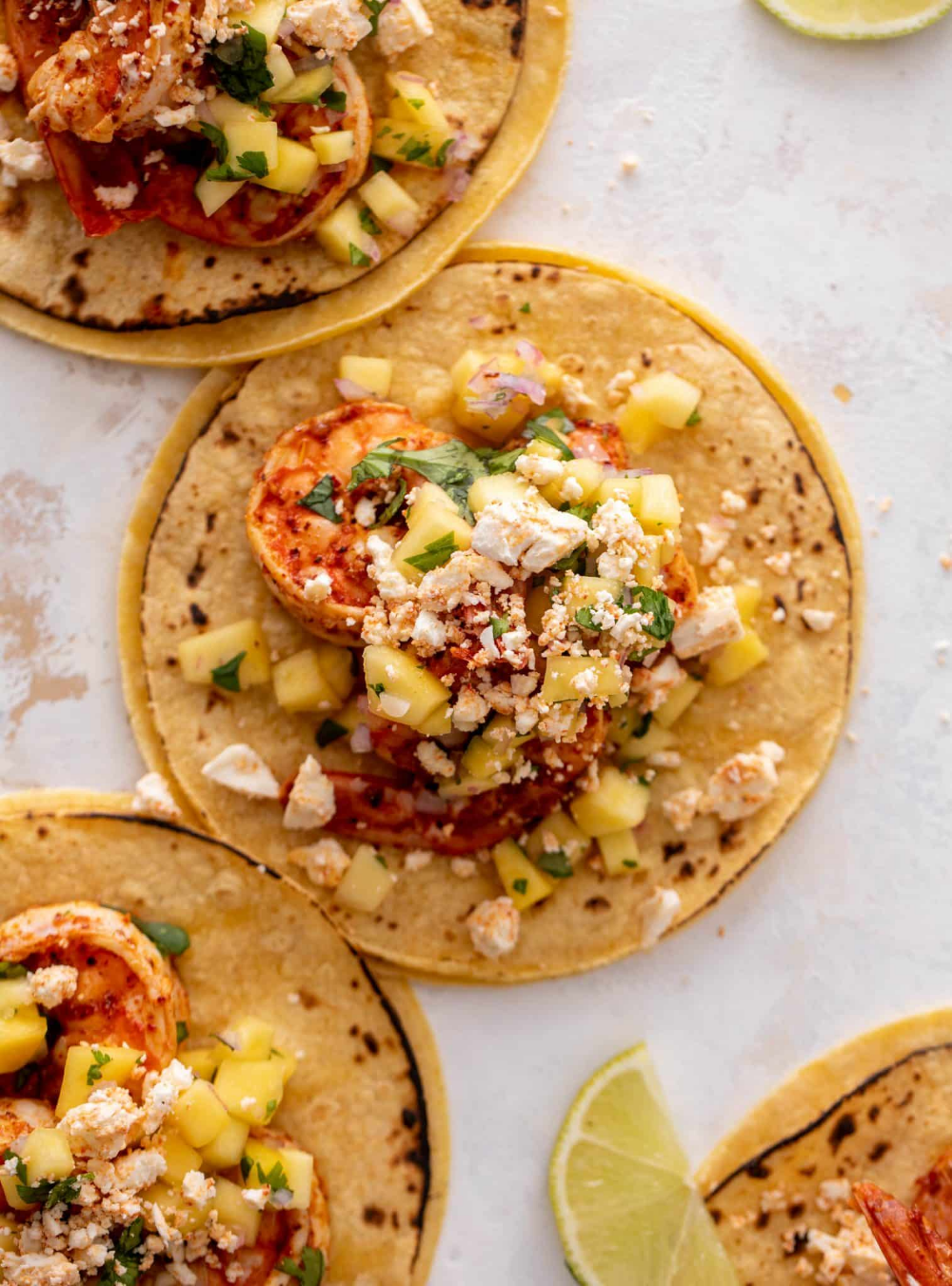 Mango Chile Lime Shrimp Tacos