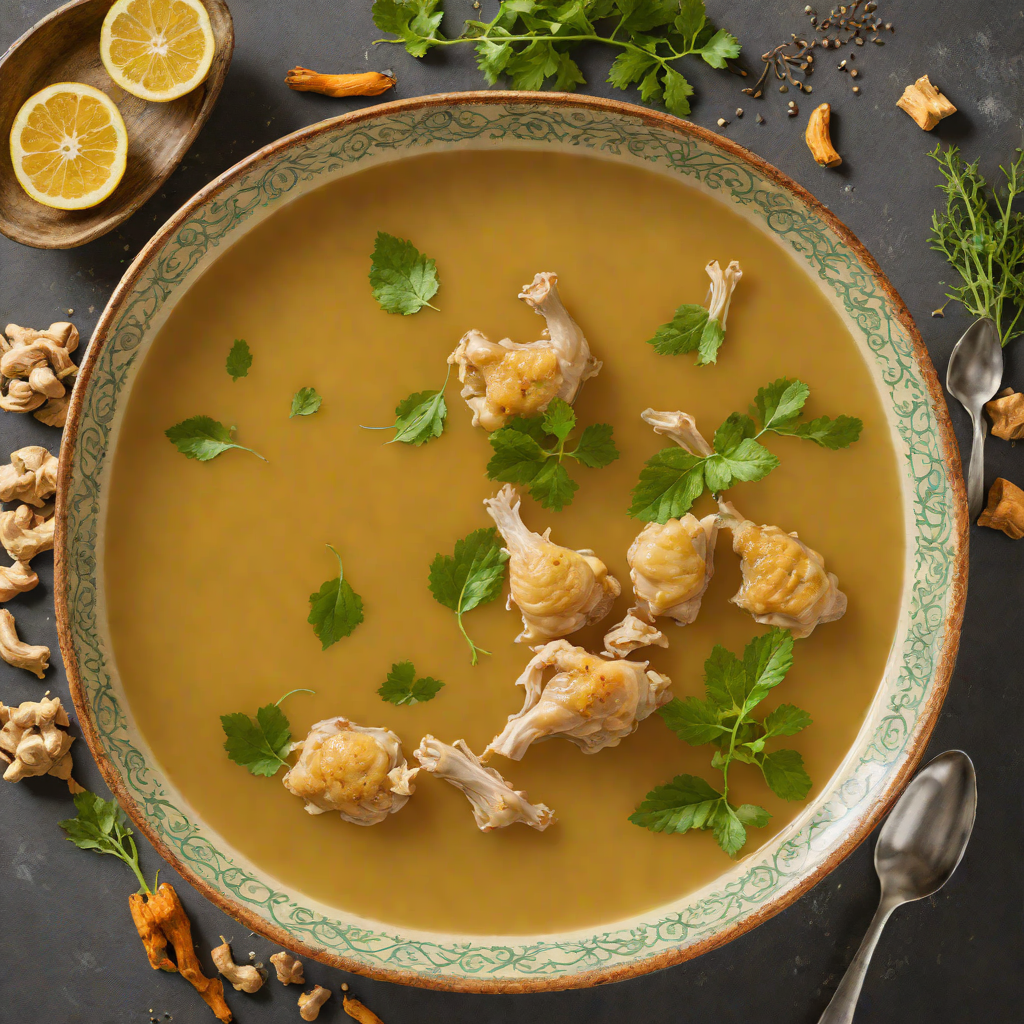 Ginger-Turmeric Chicken Broth for Soothing Sinuses