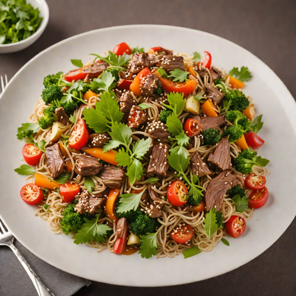 Kangaroo Stir-Fry with Bush Tomato and Garlic