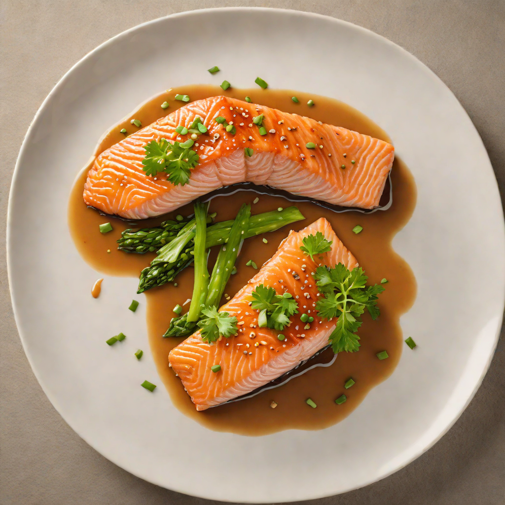 Pan-Seared Salmon with Hidden Miso Glaze