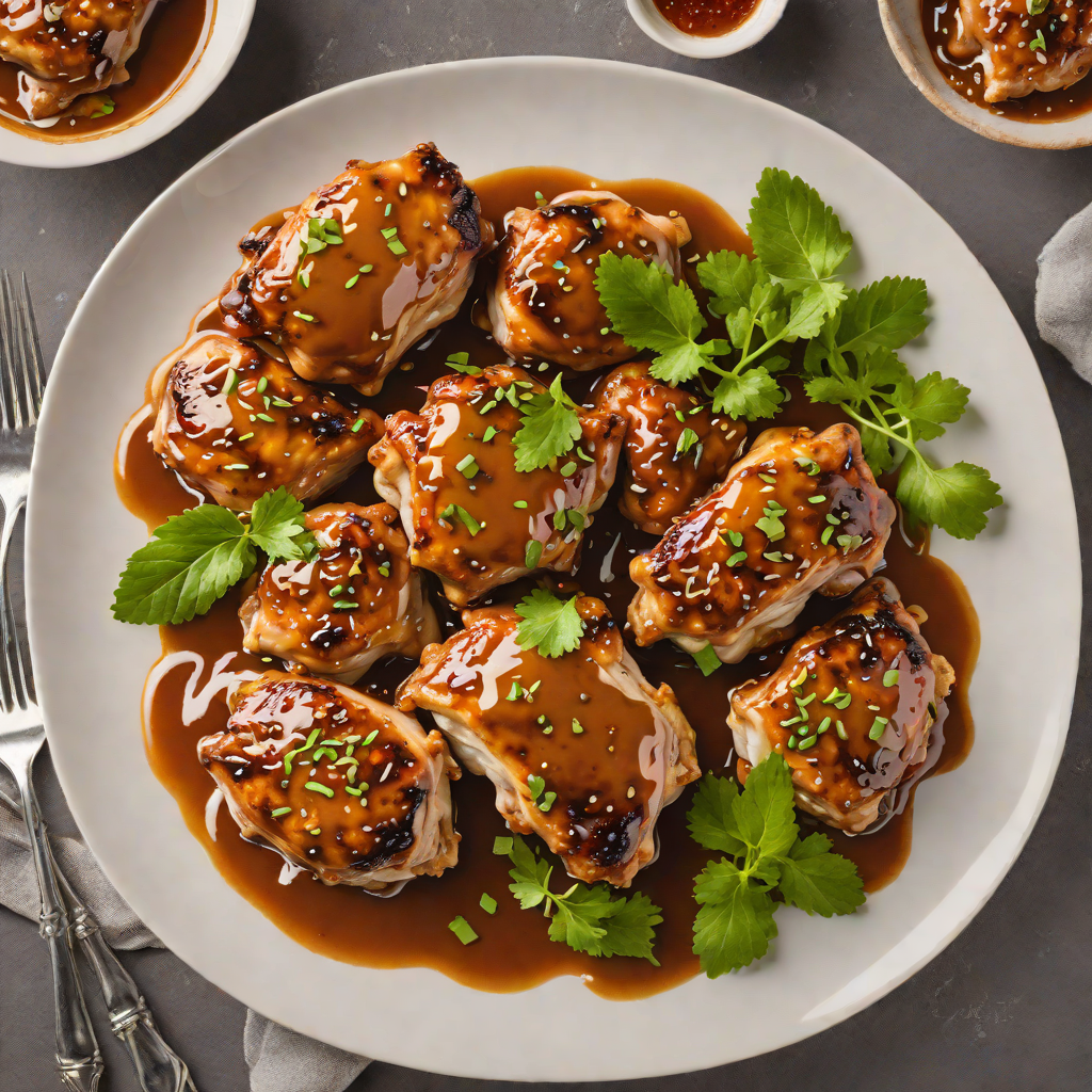 Pan-Seared Chicken Thighs with Spicy Honey Garlic Sauce
