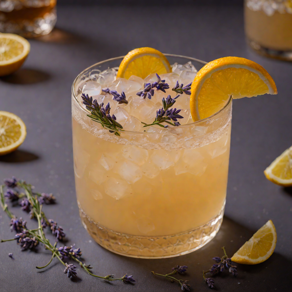 Citrus-Spiced Whiskey Sour with Lavender Mist