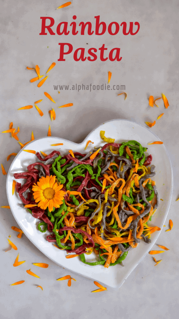 Rainbow Veggie Puffs with Cheesy Pasta