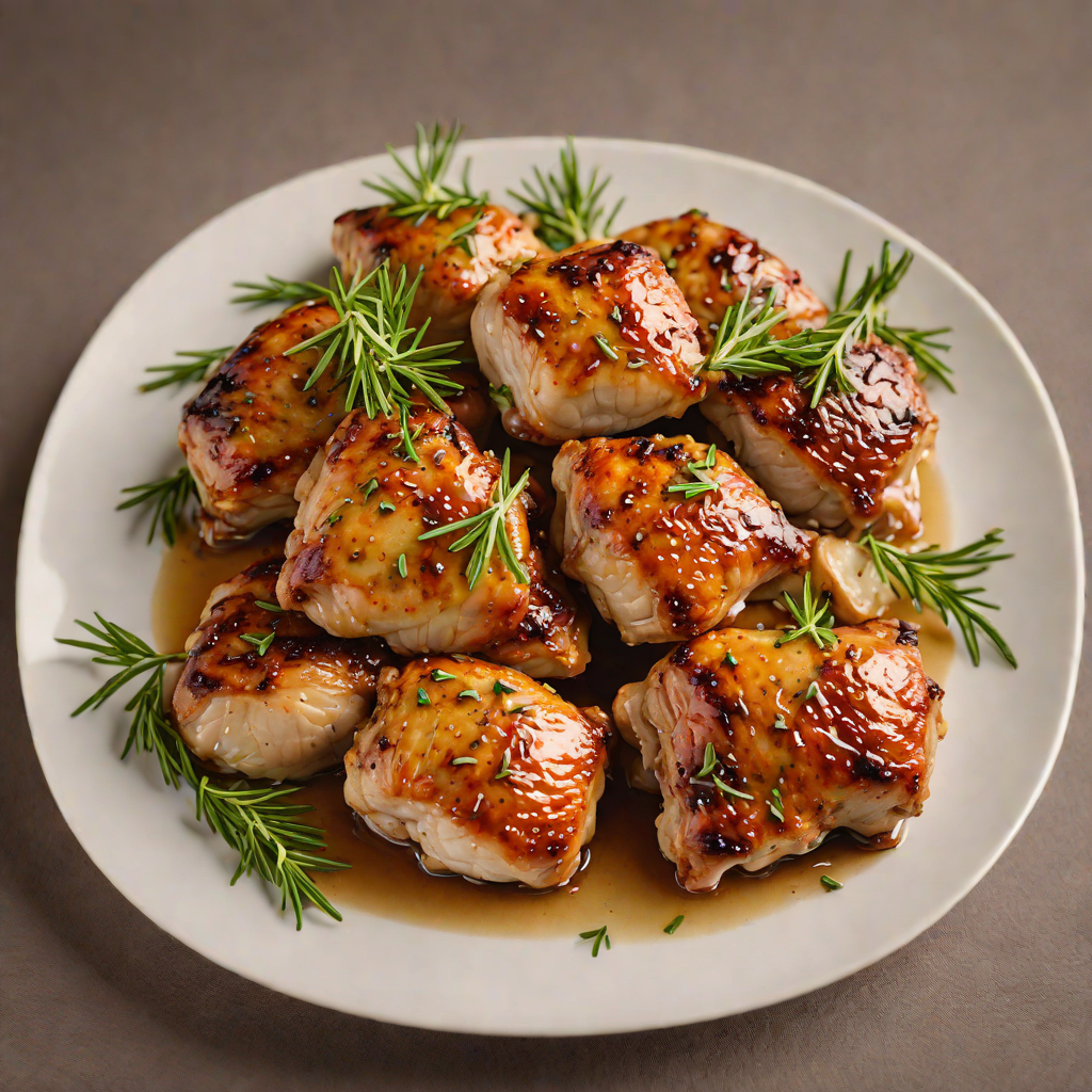 Maple-Smoked Chicken Thighs with Garlic and Rosemary