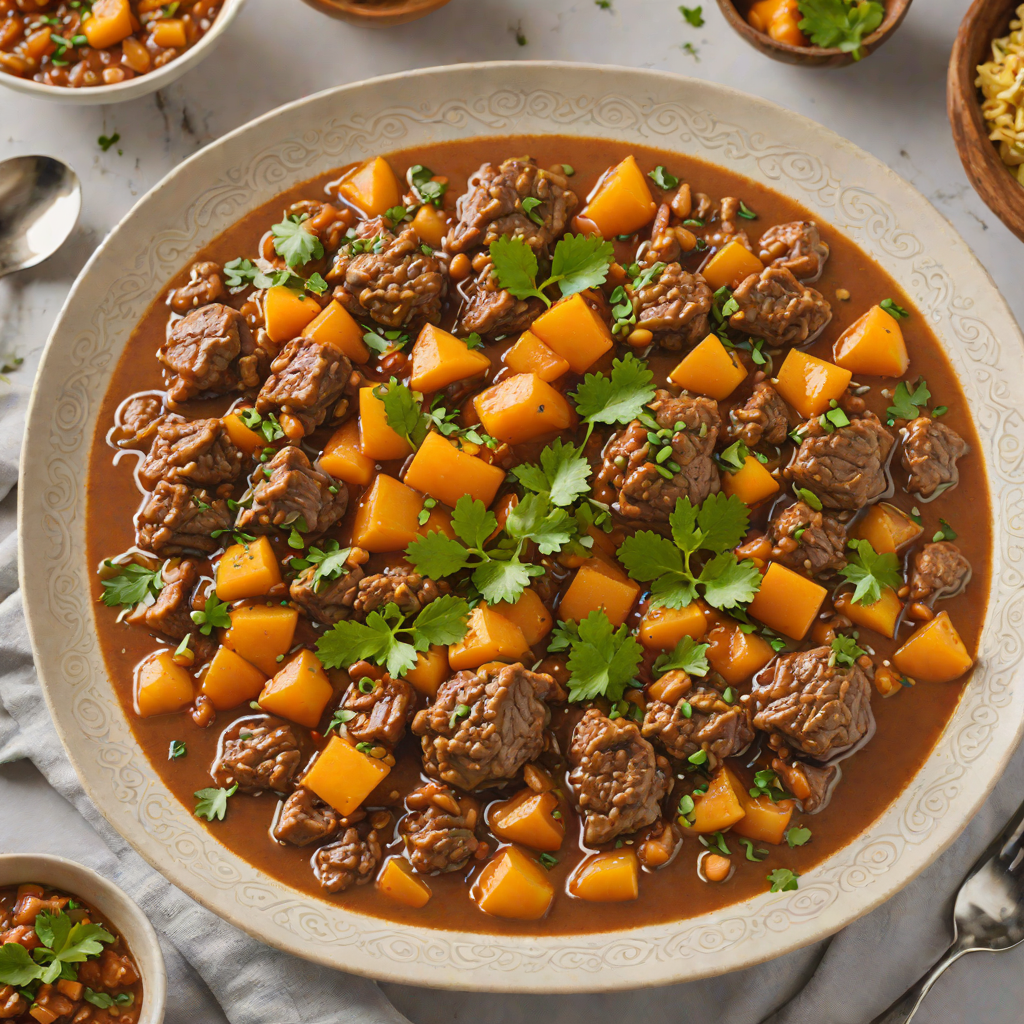 Slow Cooker Moroccan-Spiced Lamb Stew with Hidden Apricots