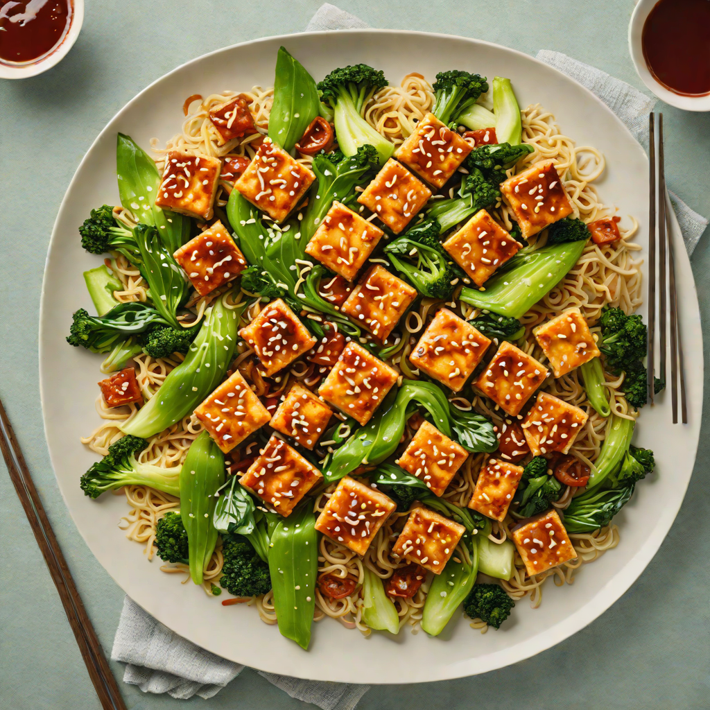 Crispy Korean-Style Tofu Stir Fry with Gochujang and Bok Choy