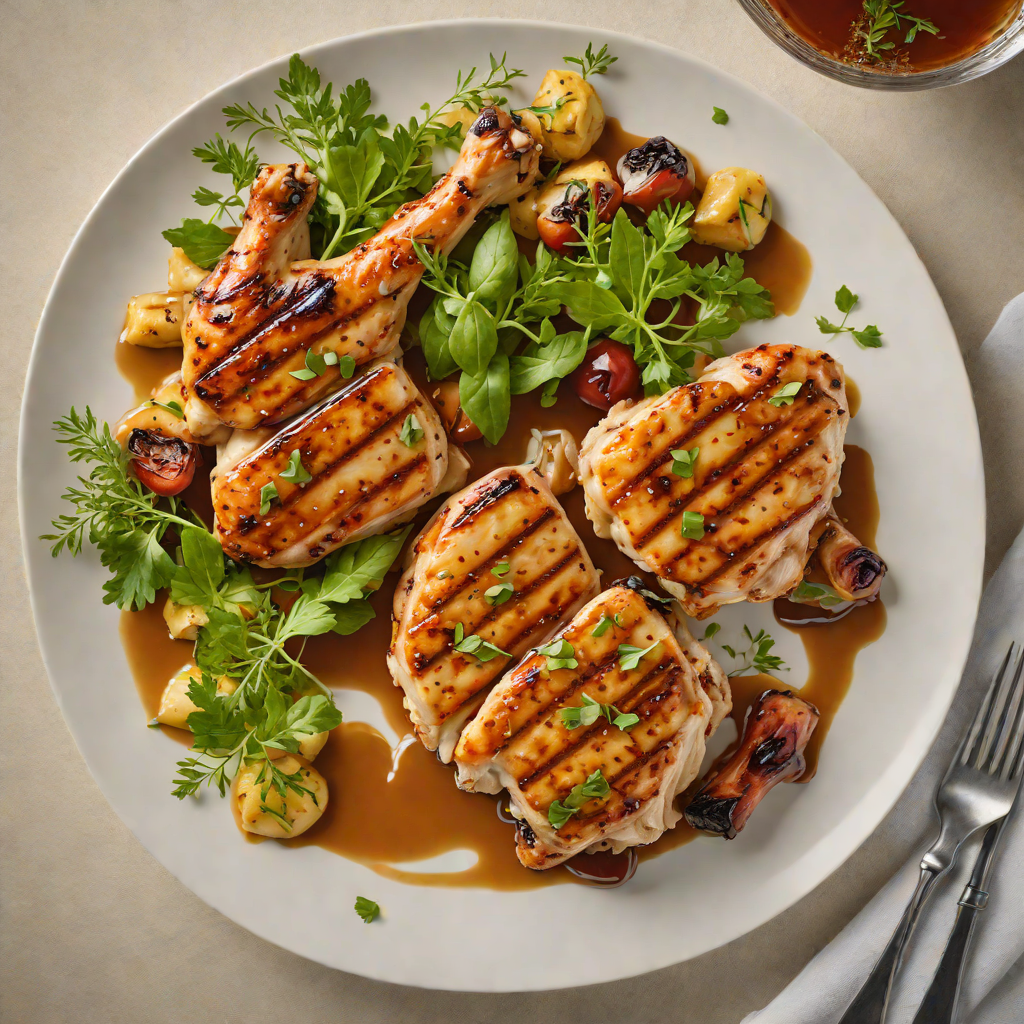 Grilled Herb-Marinated Chicken with Regional Marlborough Honey Glaze