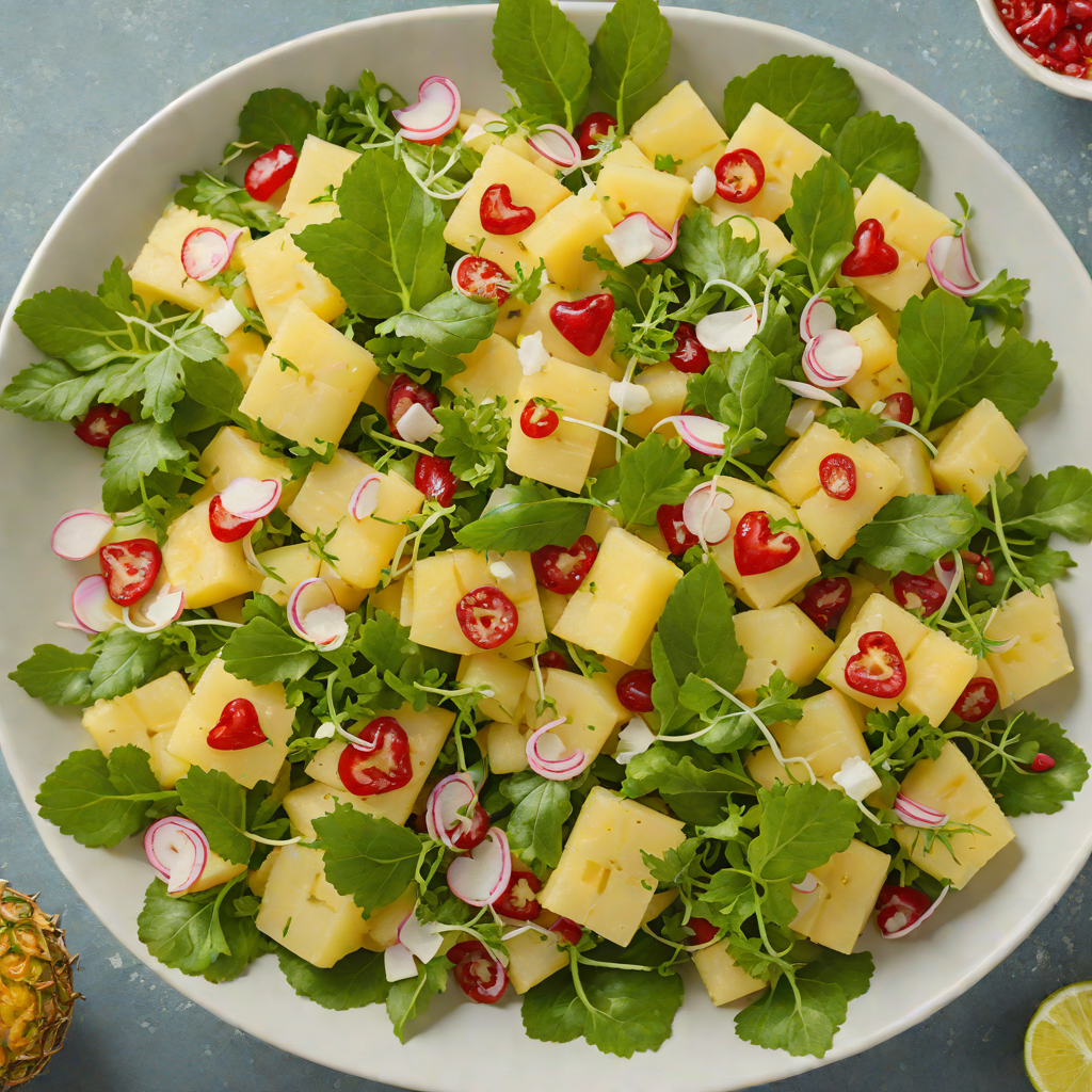 Pineapple and Hearts of Palm Salad with Lime Vinaigrette