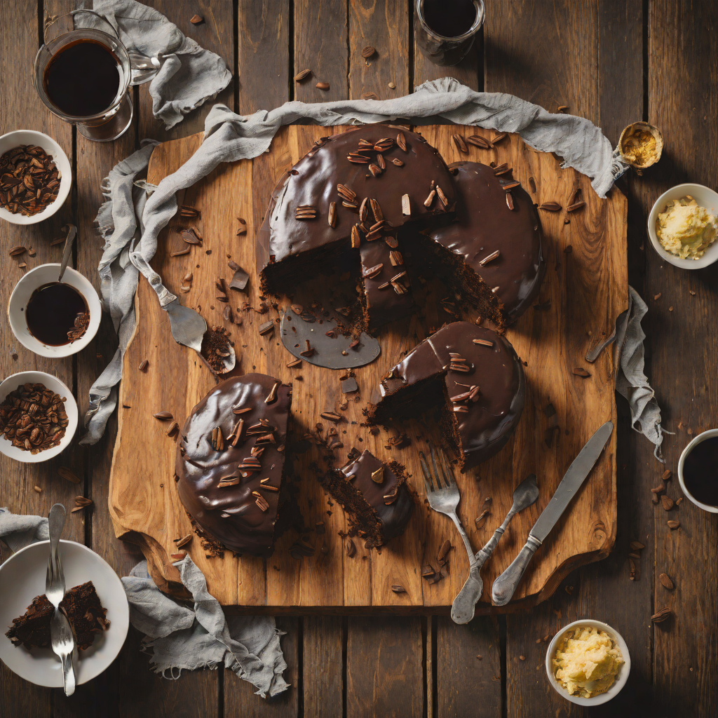 Black Rum and Molasses Chocolate Cake