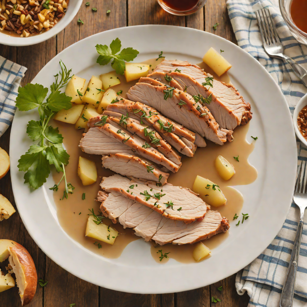 Texas-Style Smoked Turkey Breast with Spiced Apple Cider Mop Sauce