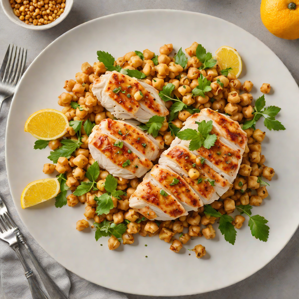 Pan-Seared Chicken with Citrus and Cumin-Spiced Chickpeas