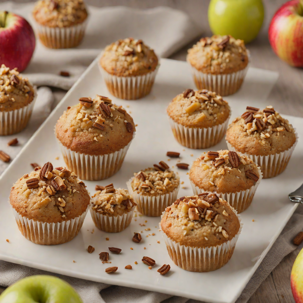 Baked Sorghum and Apple Muffins with Cinnamon Sugar Topping