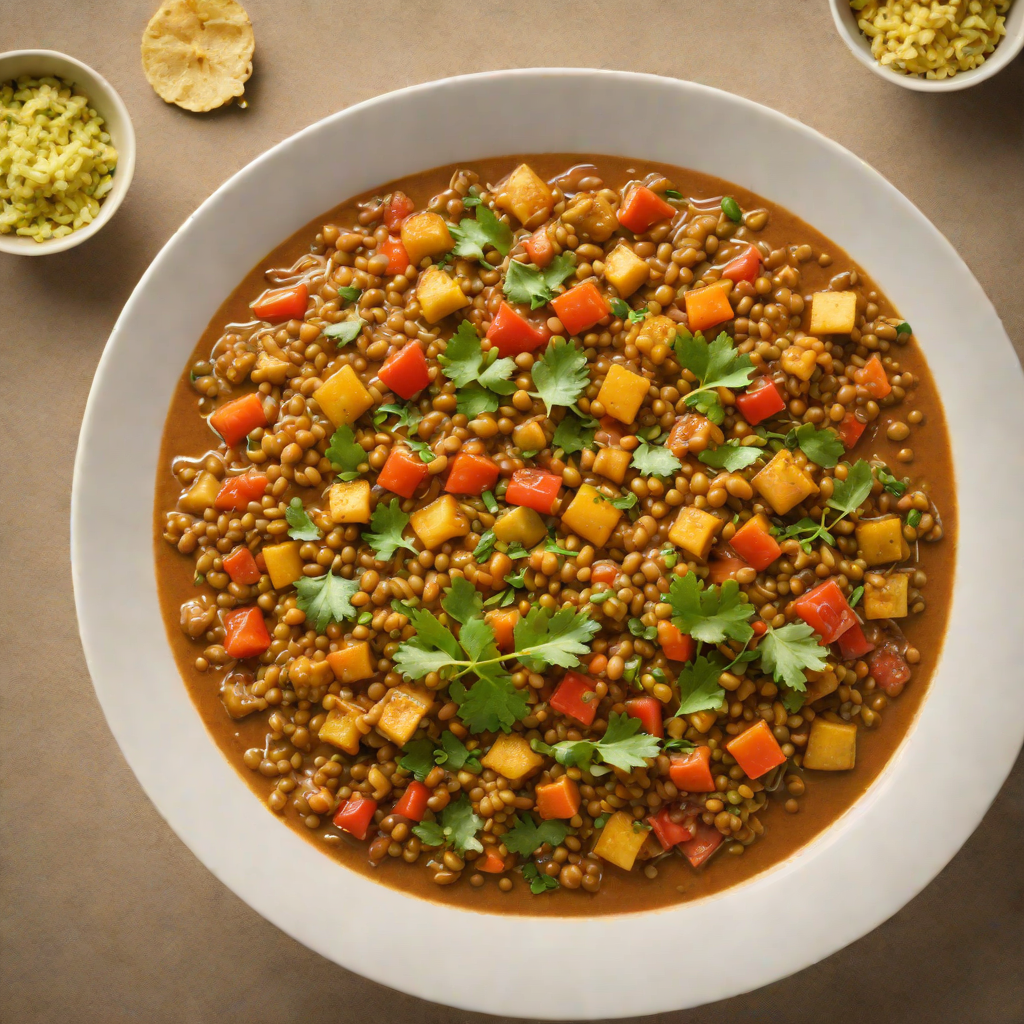 Half-Spiced Lentil and Vegetable Curry