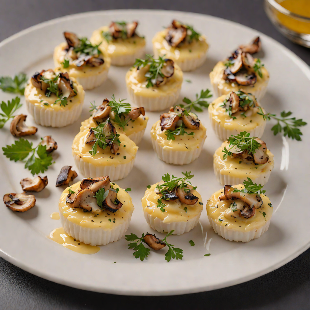 Cheese-Stuffed Mushroom Caps with Garlic Butter