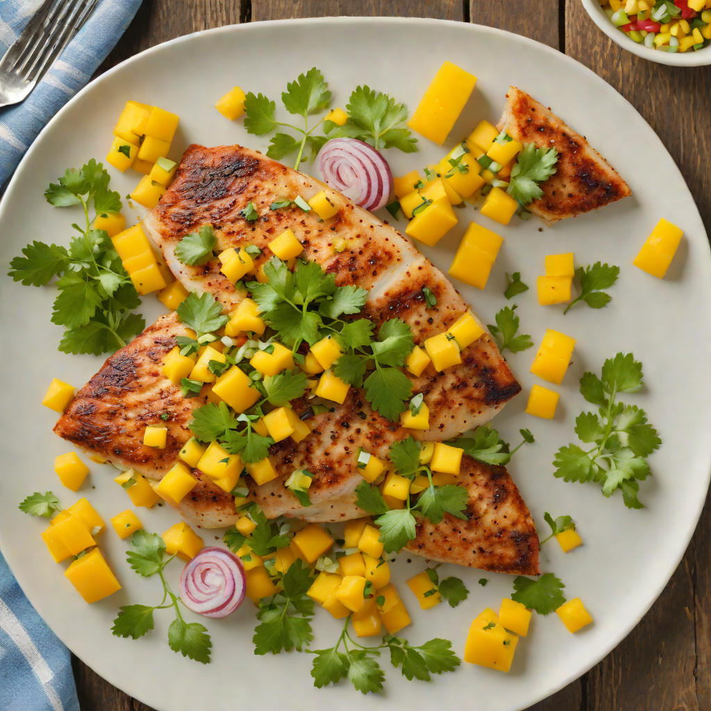 Pan-Seared Tilapia with Mango and Cilantro Salsa