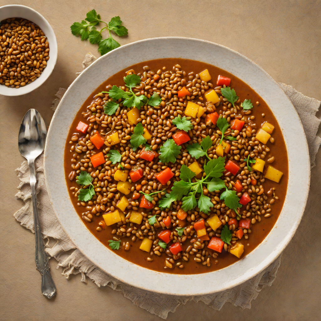 Berbere-Spiced Lentil and Vegetable Stew with Teff Grain