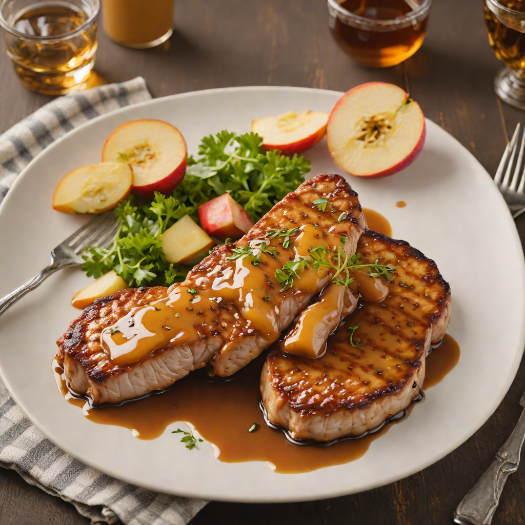 Pan-Seared Pork Chops with Marlborough Apple Cider Glaze