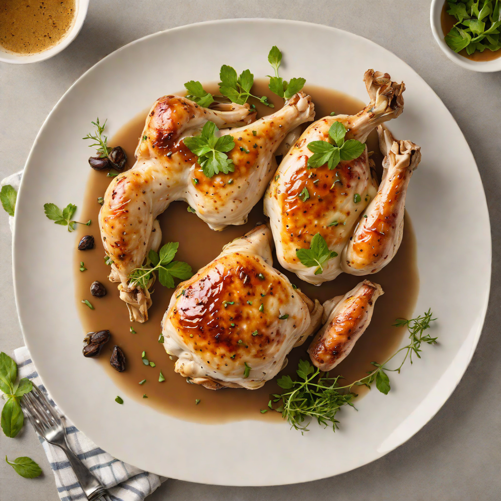 Pan-Roasted Chicken with Marlborough Herb Jus