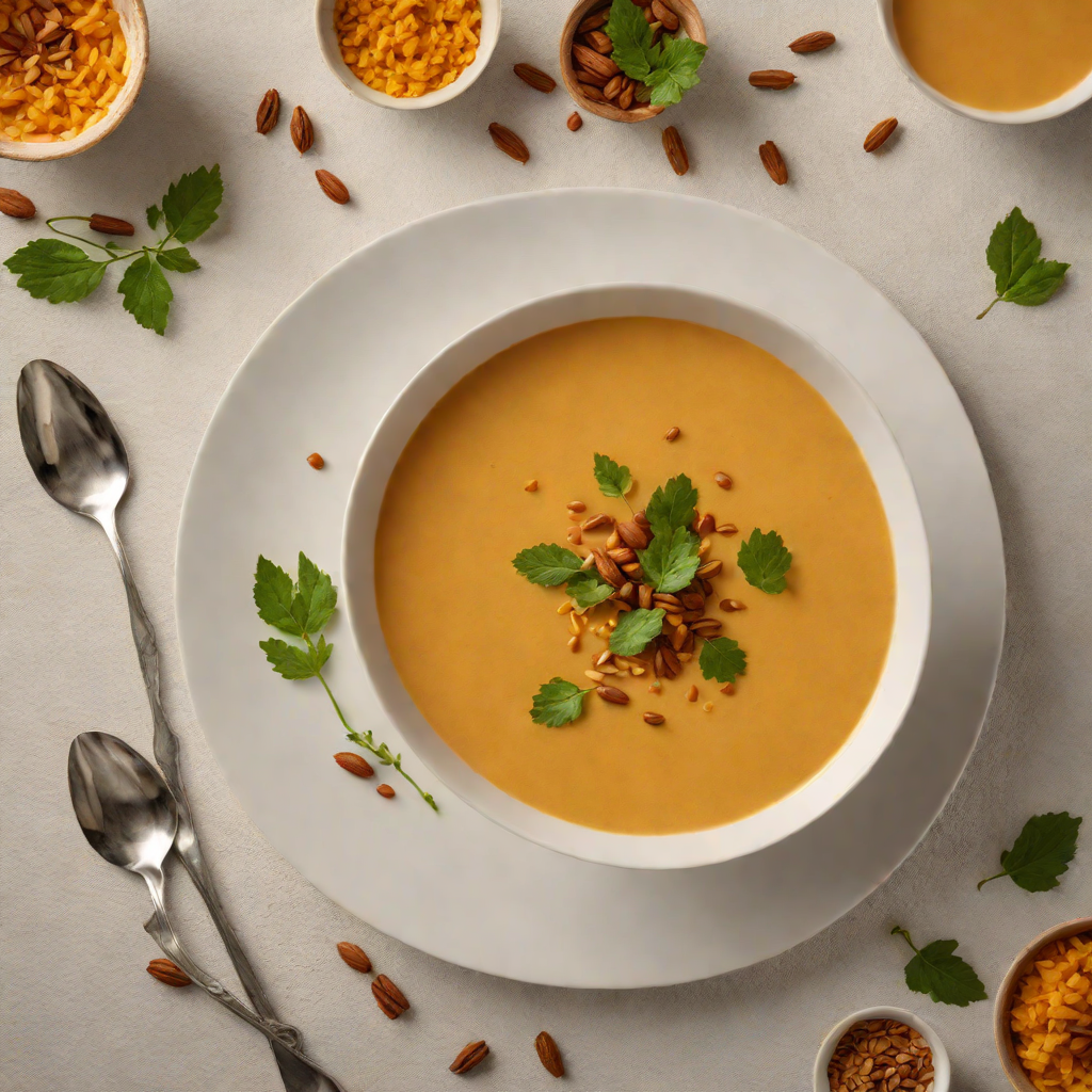 Creamed Spiced Pumpkin Soup with Coconut Milk