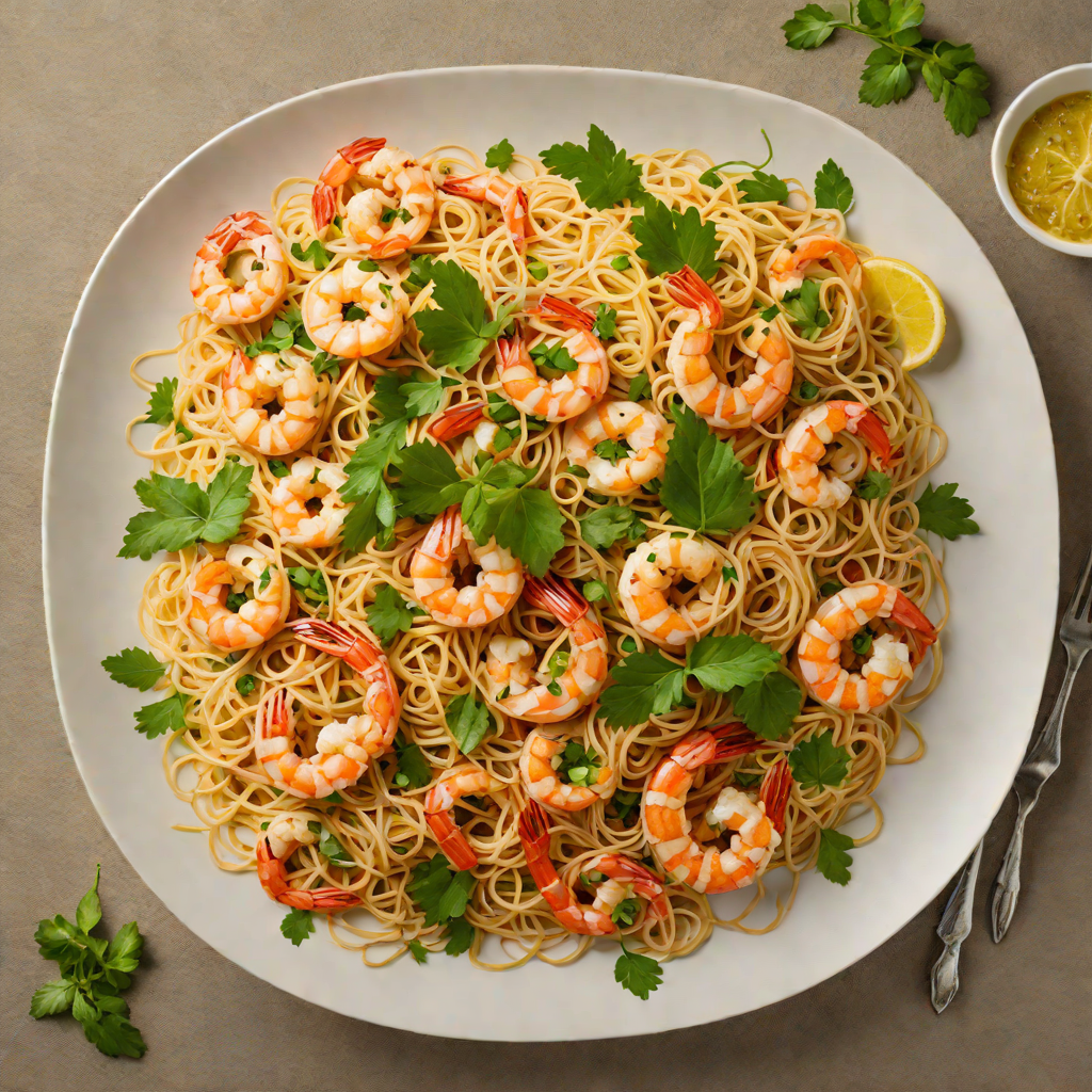 Stir-Fried Vermicelli with Shrimp and Fresh Herbs