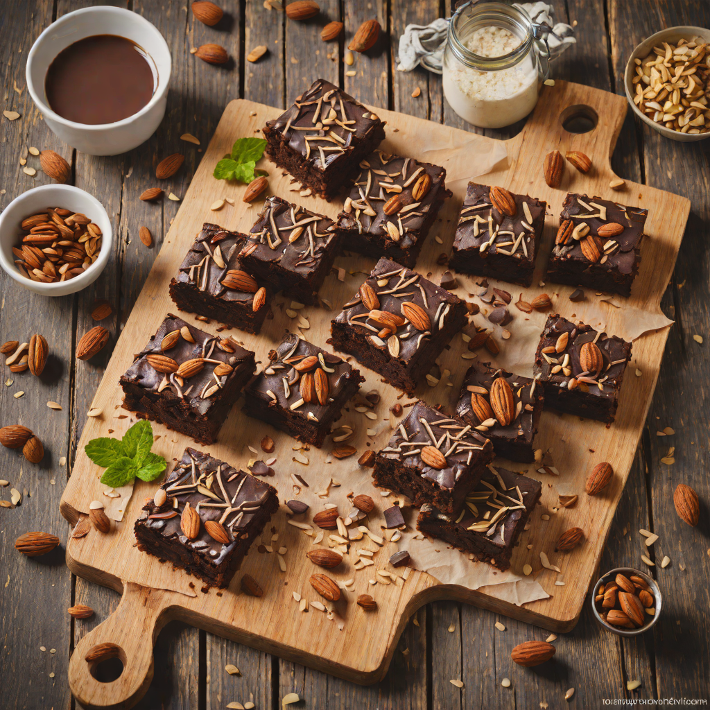 Half-Baked Chocolate Almond Brownies