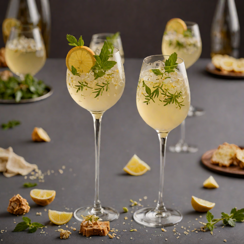 Ginger and Elderflower Prosecco Spritz