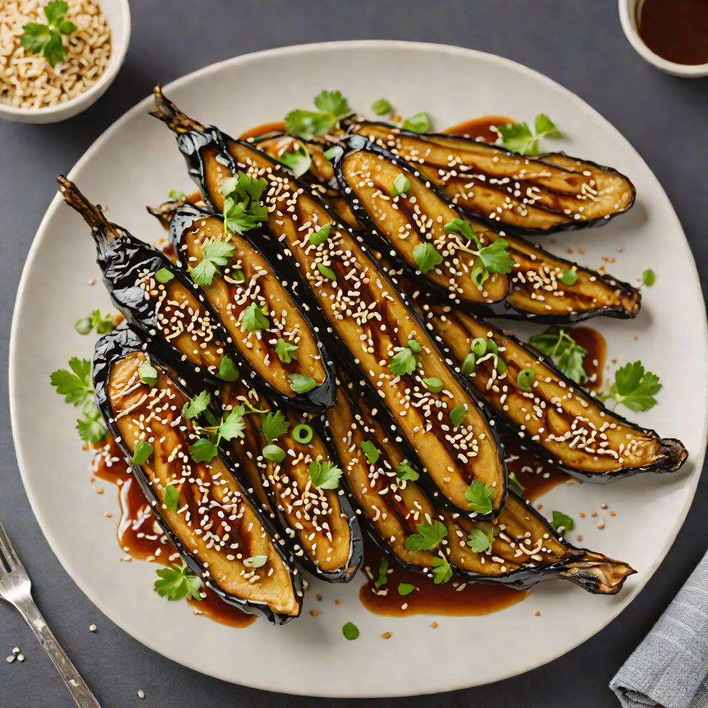 Stovetop Miso-Glazed Eggplant with Scallion and Sesame