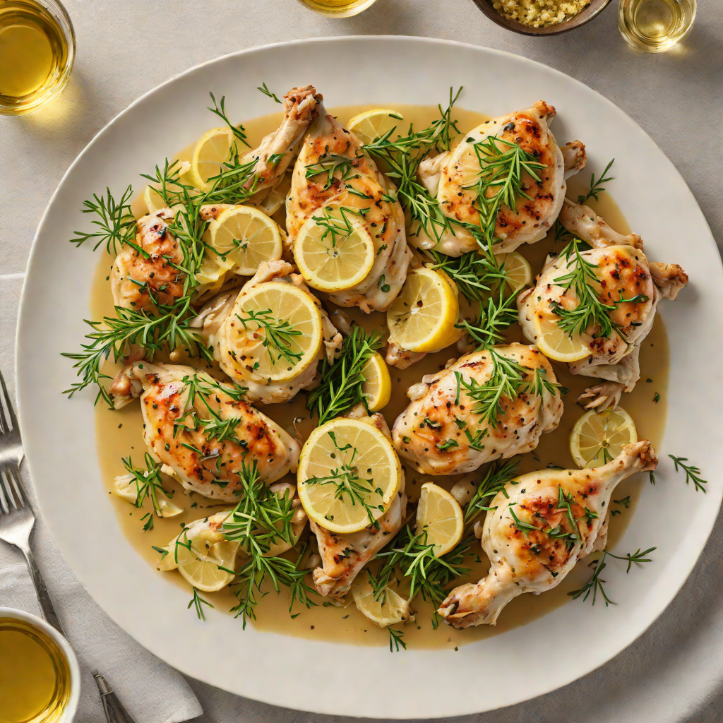 Sautéed Lemon-Garlic Chicken with Thyme and White Wine