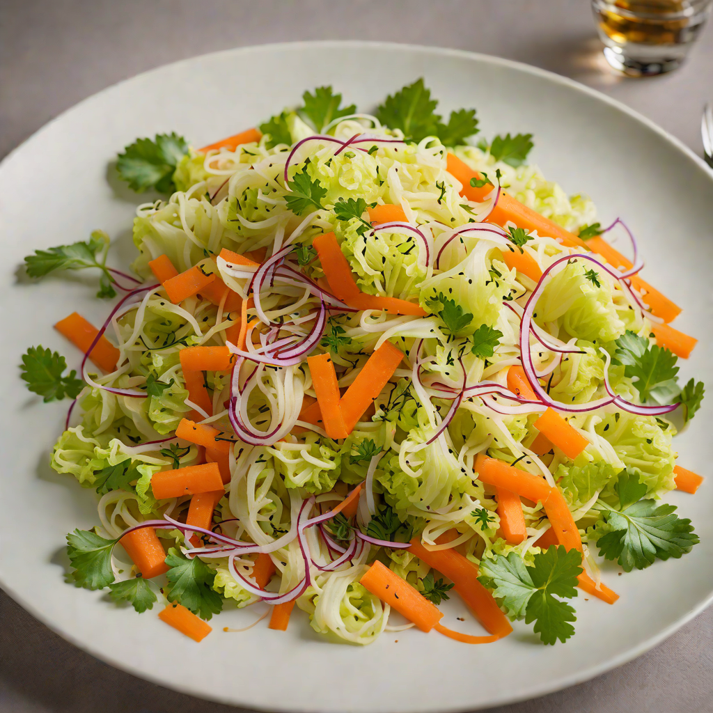 Cabbage and Carrot Curtido with Vinegar and Oregano