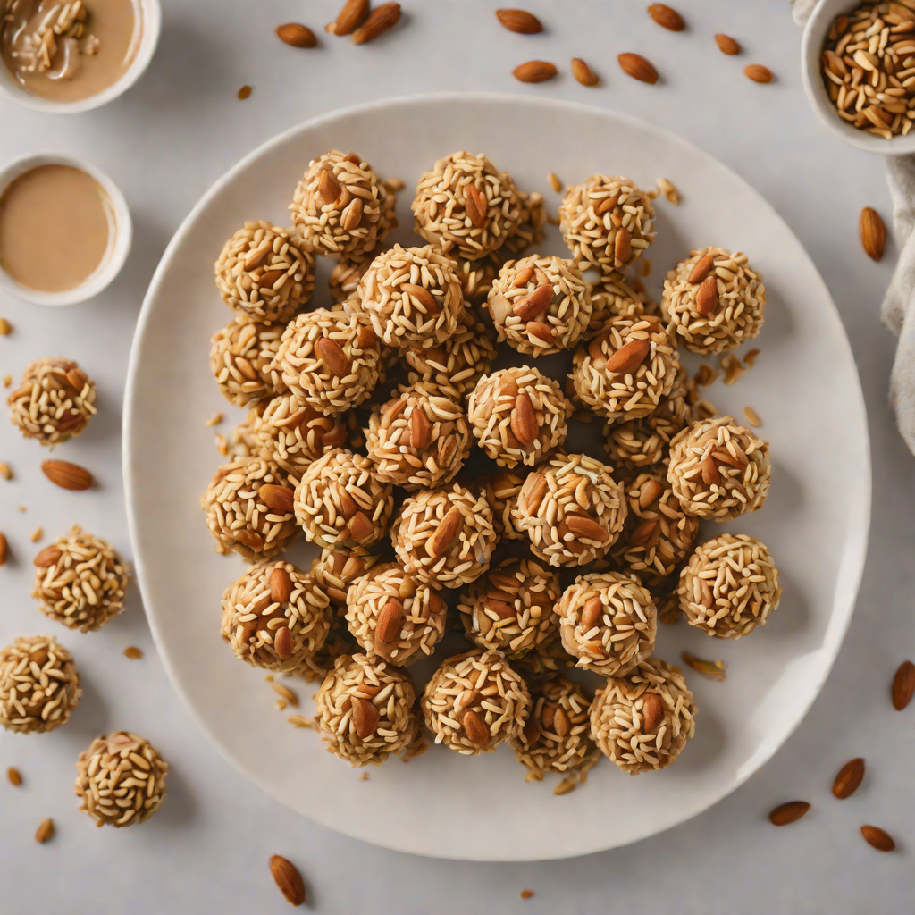 No-Bake Peanut Butter Energy Bites with Oats and Chia